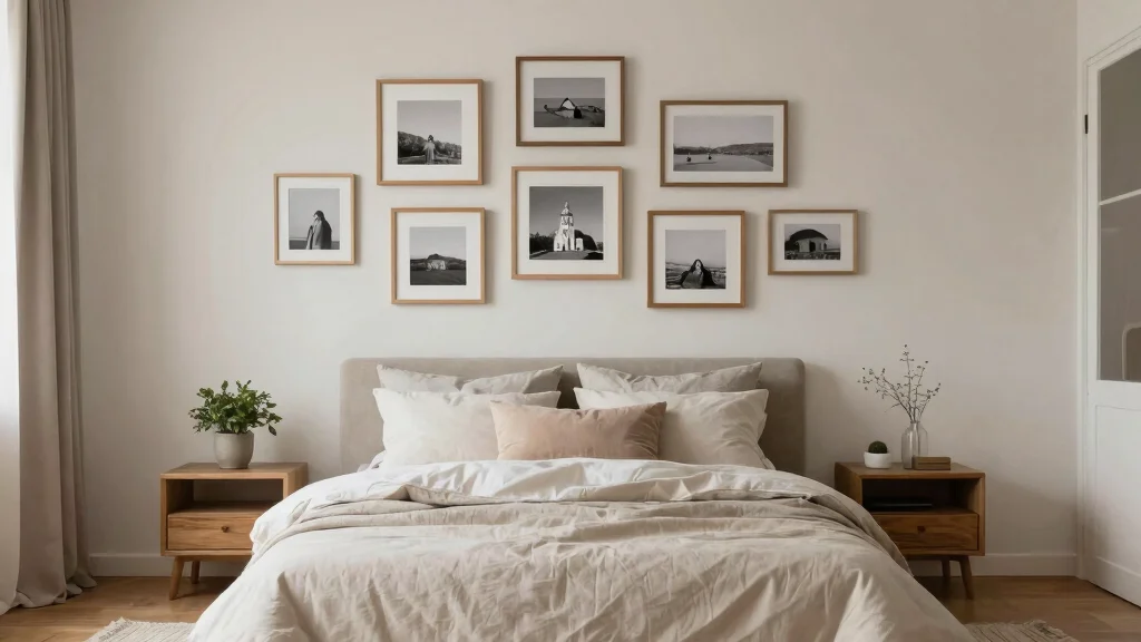 14 Photo Frames on the Wall Bedroom Beds Ideas for Cozy Decor