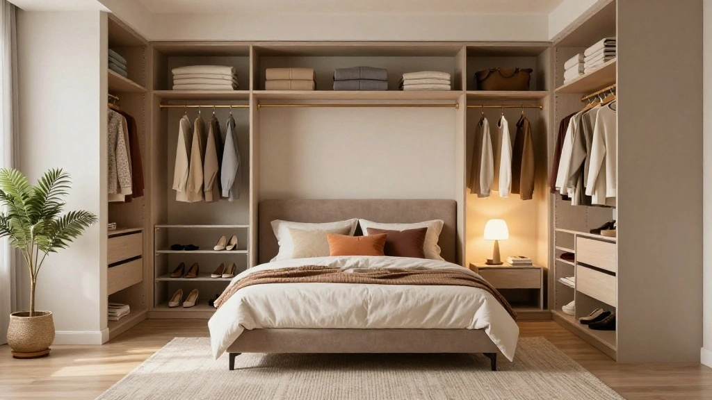 14 Walk In Wardrobe Behind Bed Ideas for Clever Bedroom Design