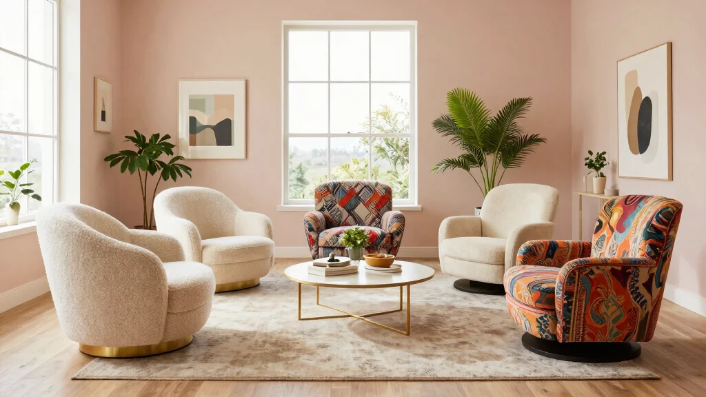 17 Swivel Chair Living Room Ideas for Flexible and Stylish Seating