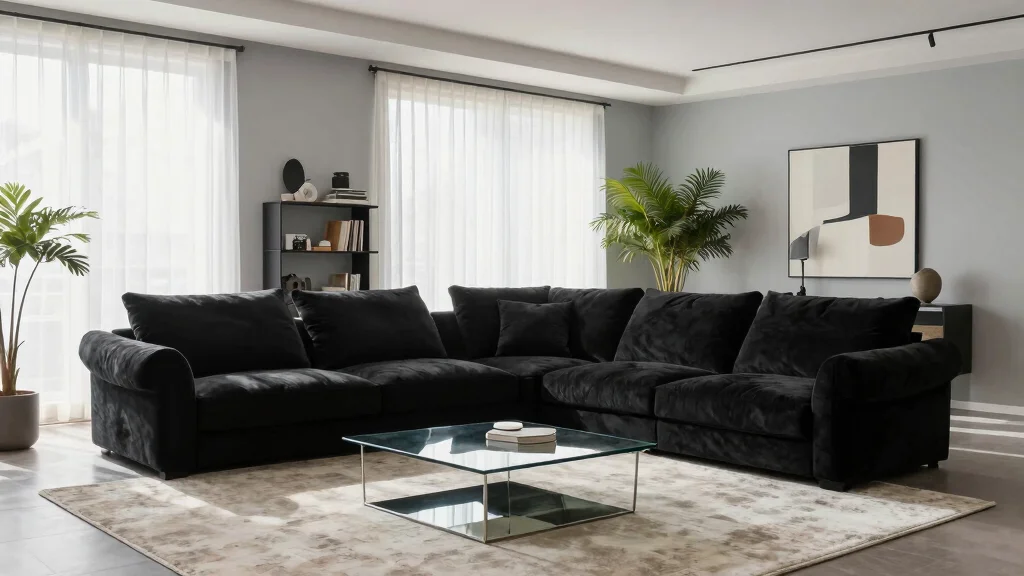 18 Black Sofa Living Room Ideas for Dramatic Modern Style