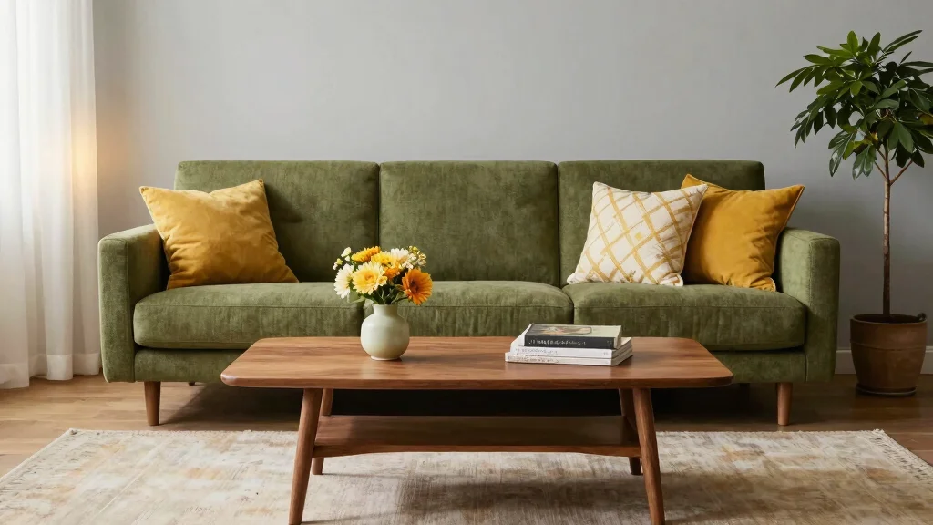 18 Olive Green Sofa Living Room Ideas for a Rich and Cozy Look
