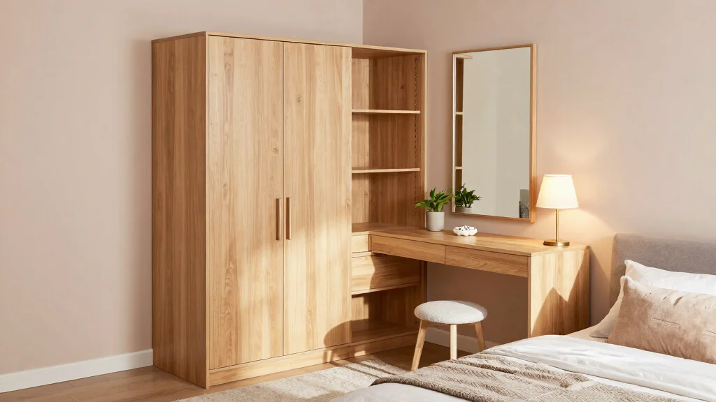 19 L Shaped Wardrobe with Dressing Table Ideas for Smart Bedrooms