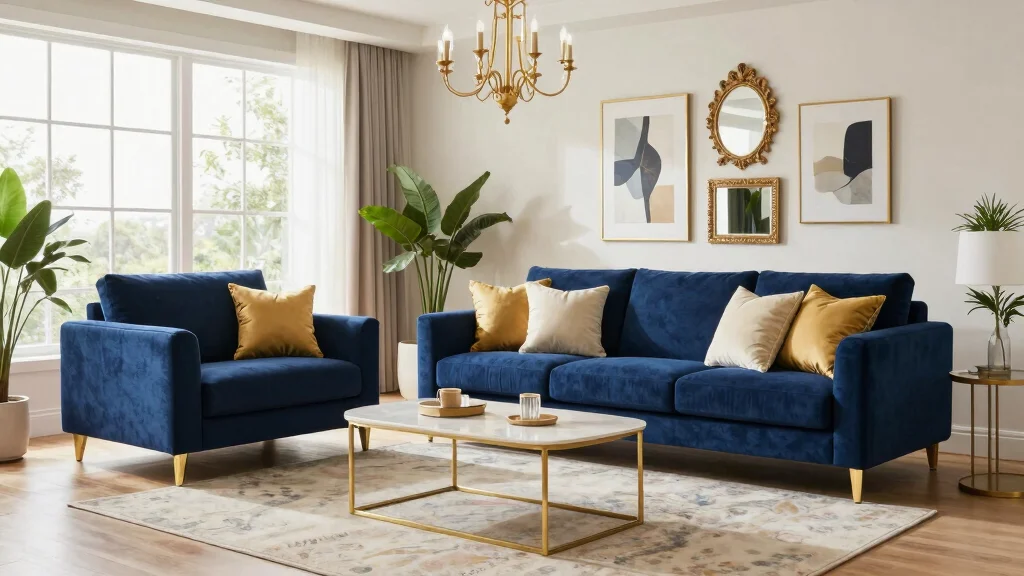 19 Navy Blue Sofa Living Room Ideas for a Bold Elegant Look