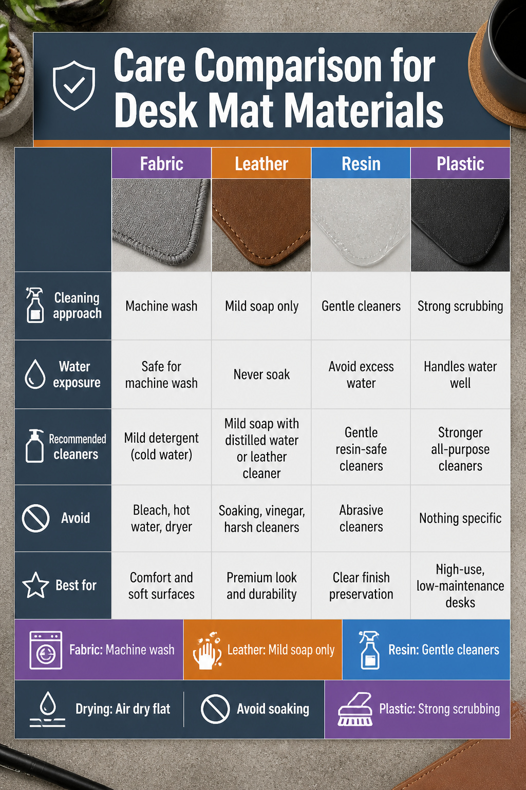 how-to-clean-a-desk-mat