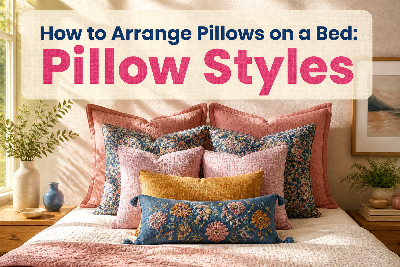 How to Arrange Pillows on a Bed: 20 Pillow Styles for 2026