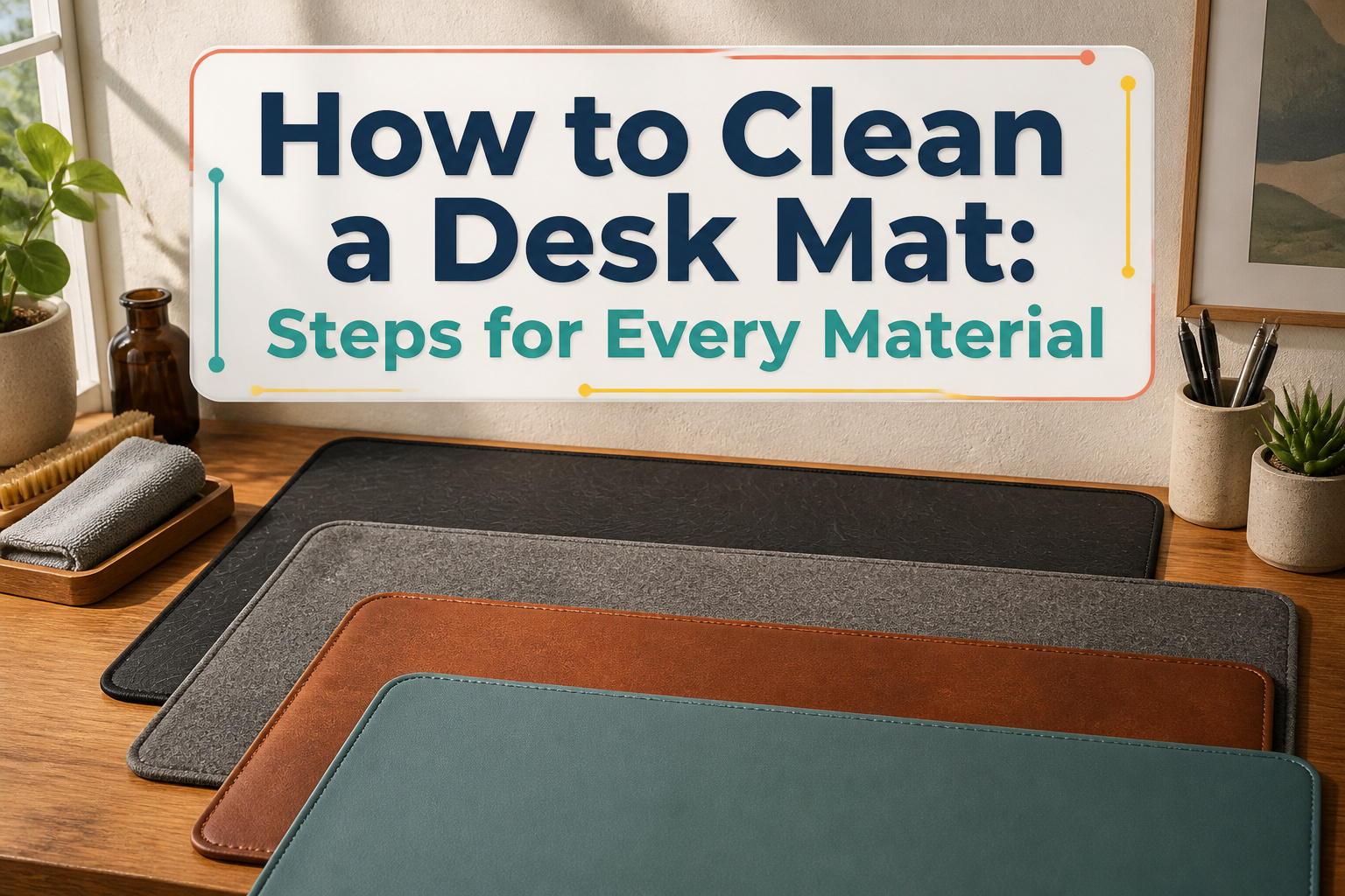 How to Clean a Desk Mat: 7 Steps for Every Material (2026)