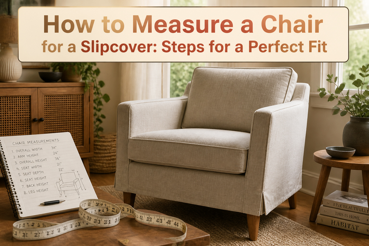How to Measure a Chair for a Slipcover: 7 Steps for a Perfect Fit